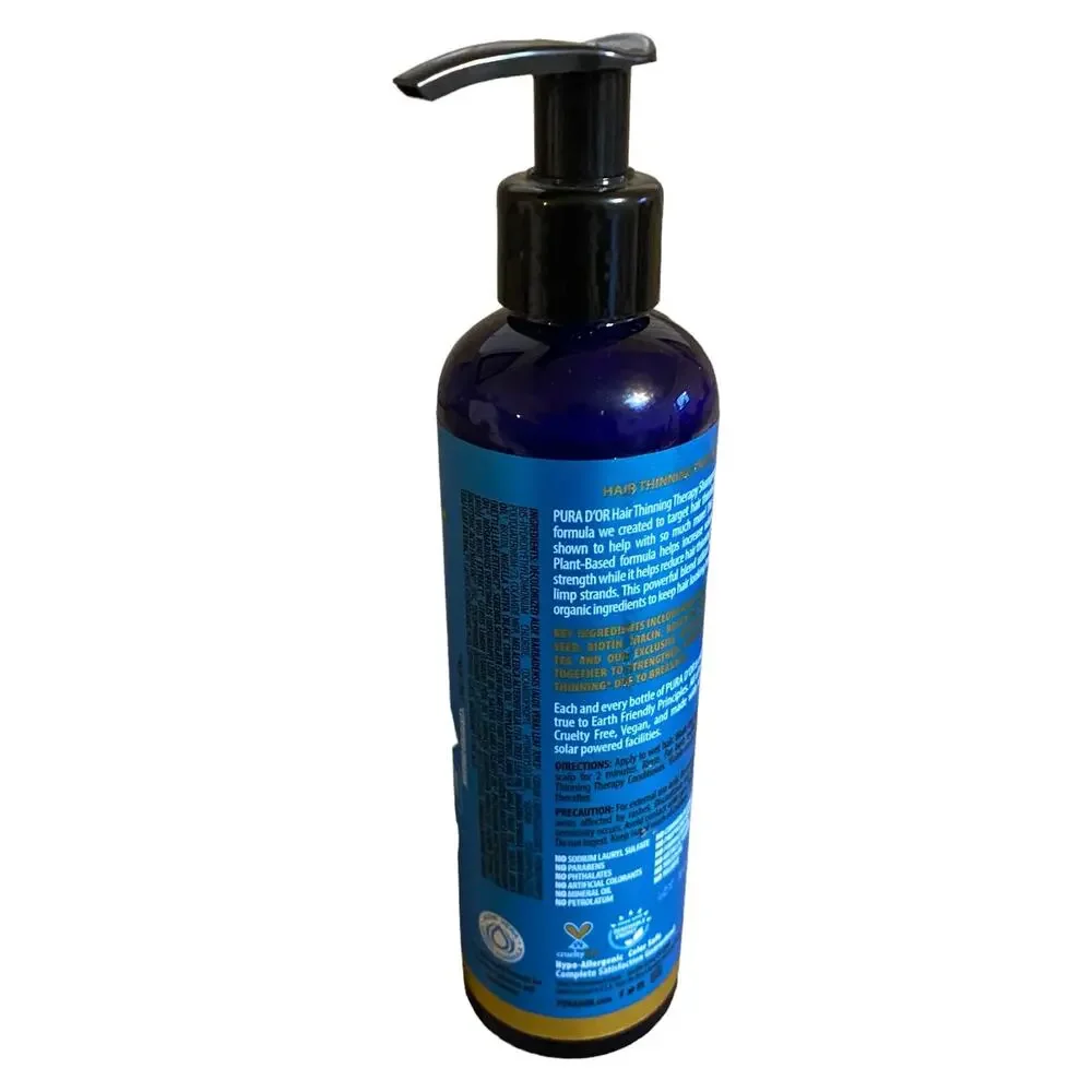 PURA D'OR Dor Hair Thinning Prevention Therapy Original Blue Label Shampoo 8 oz